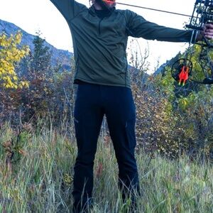 Kuiu Attack Pants Size 34 Navy Blue Cargo Pockets Hunting Outdoors Travel Hiking